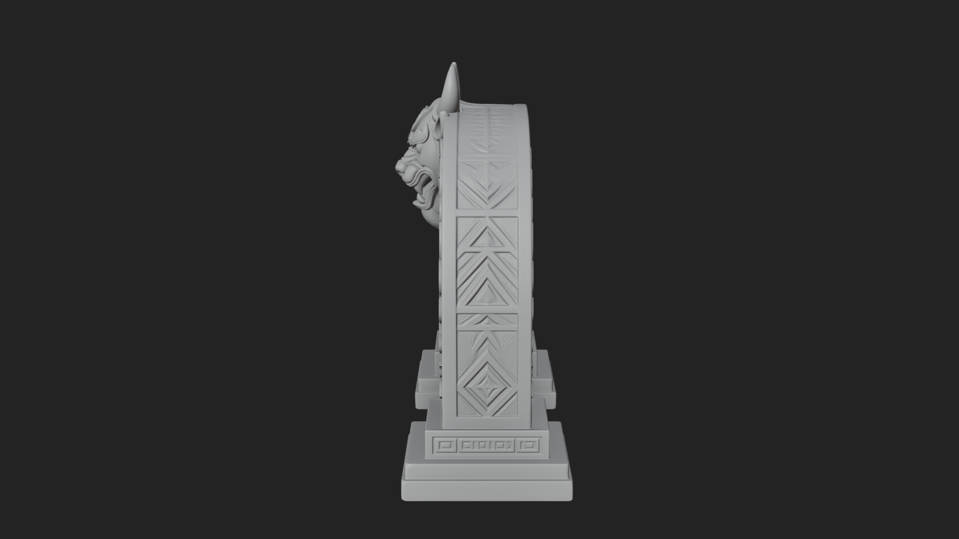 Carved Stone Garden Arch Design 8 3D Print Model 3D Model