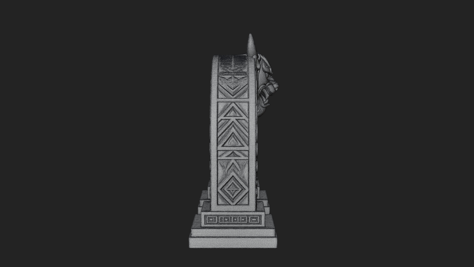 Carved Stone Garden Arch Design 8 3D Print Model 3D Model