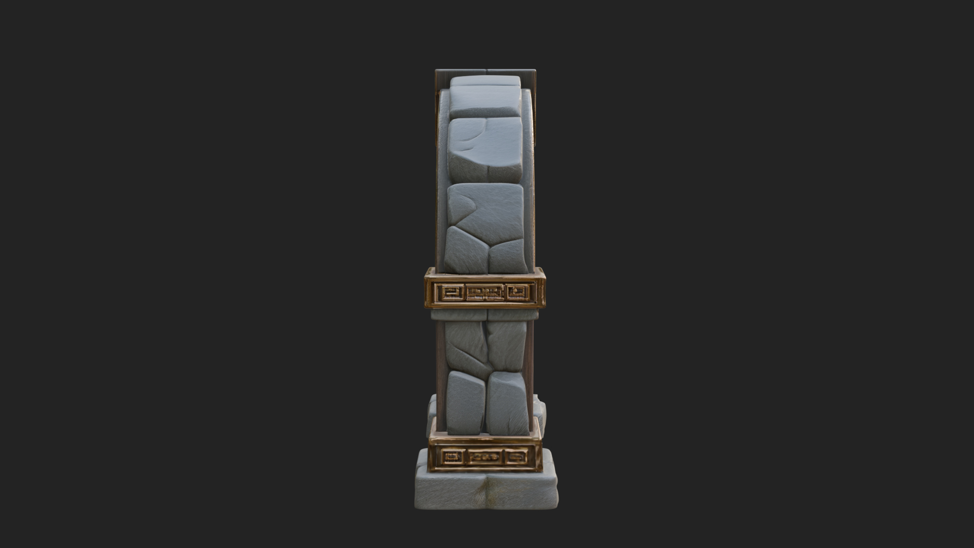 Carved Stone Garden Arch Design 9 3D Print Model 3D Model
