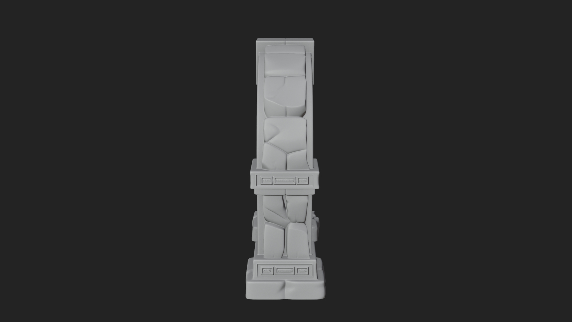 Carved Stone Garden Arch Design 9 3D Print Model 3D Model