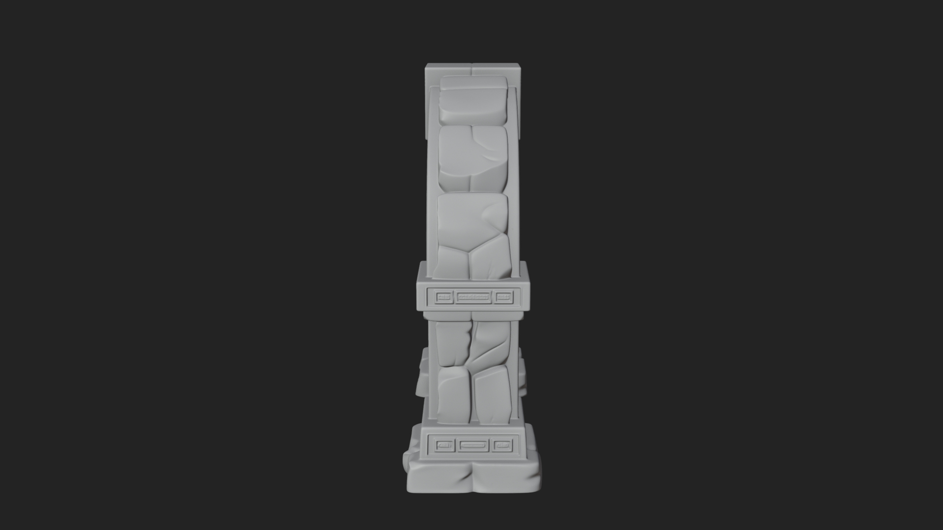 Carved Stone Garden Arch Design 9 3D Print Model 3D Model
