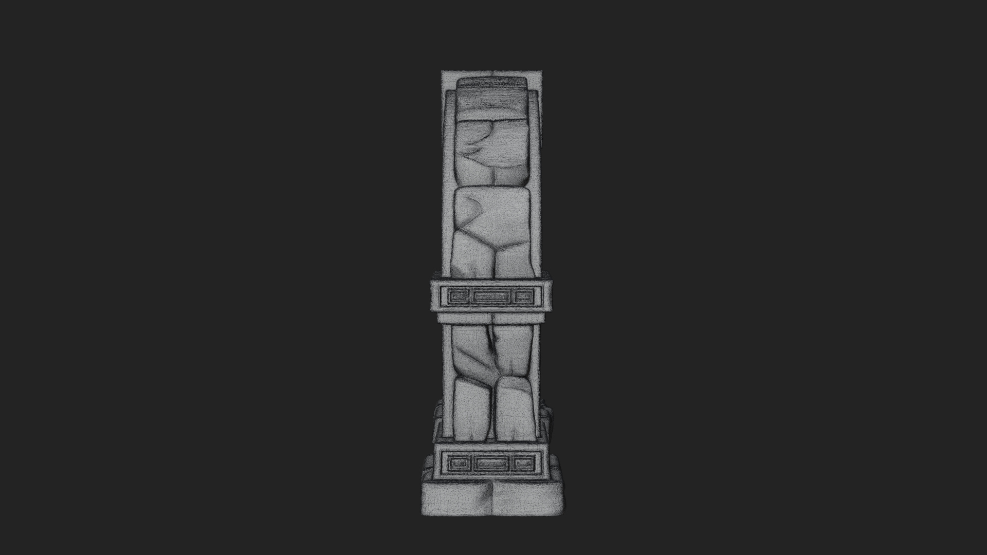 Carved Stone Garden Arch Design 9 3D Print Model 3D Model