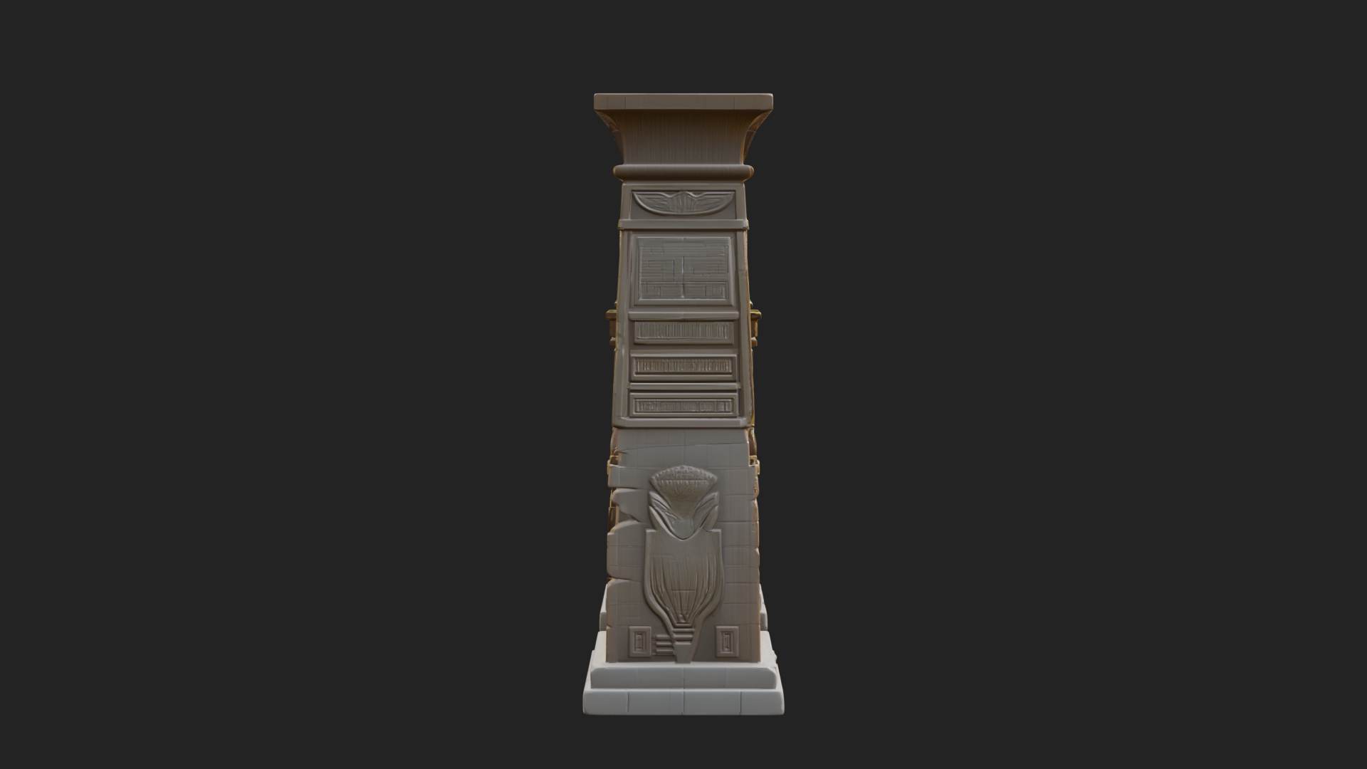 Carved Temple Doorway Arch Design 1 3D Print Model 3D Model