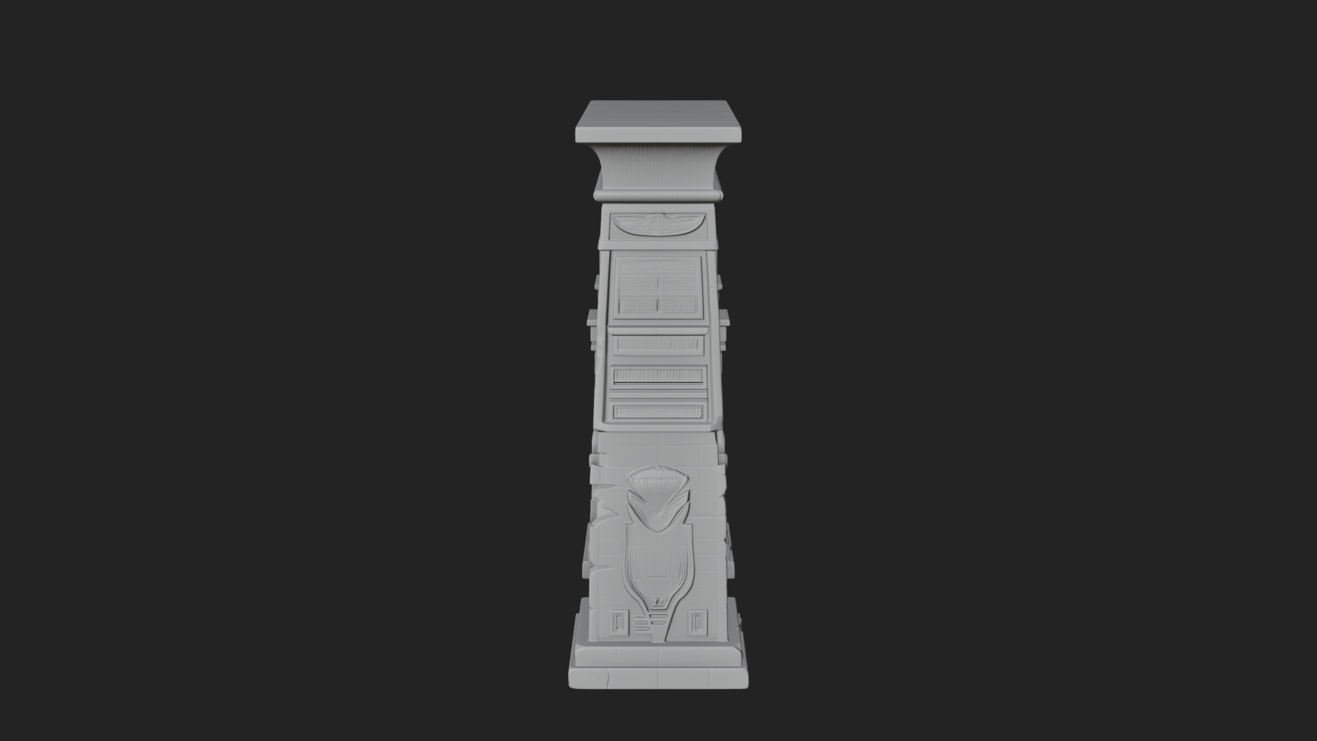 Carved Temple Doorway Arch Design 1 3D Print Model 3D Model