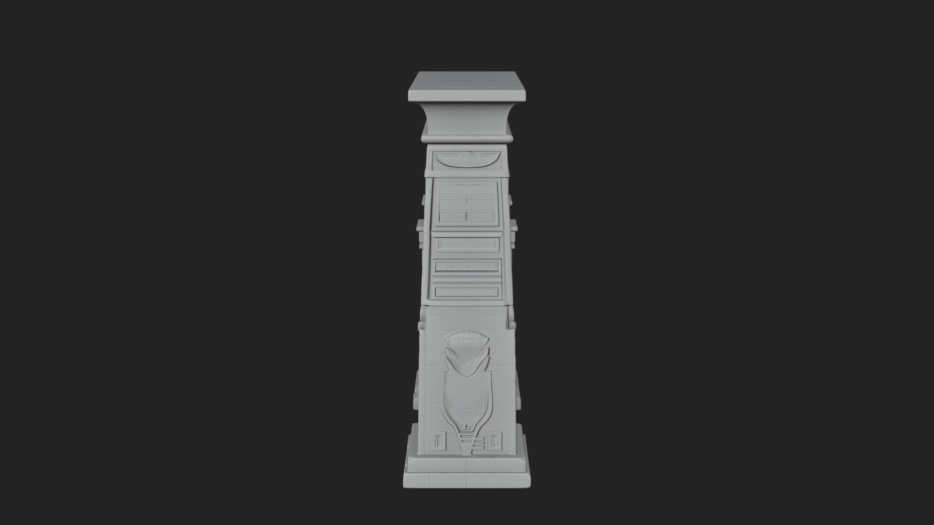Carved Temple Doorway Arch Design 1 3D Print Model 3D Model