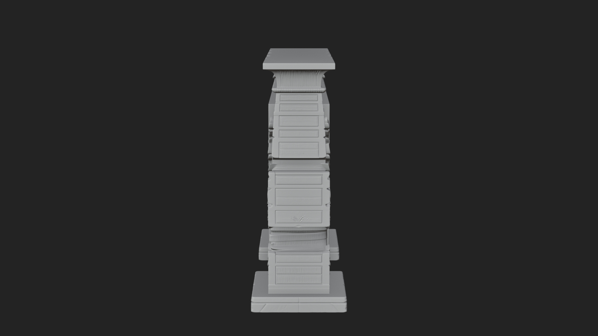 Carved Temple Doorway Arch Design 2 3D Print Model 3D Model