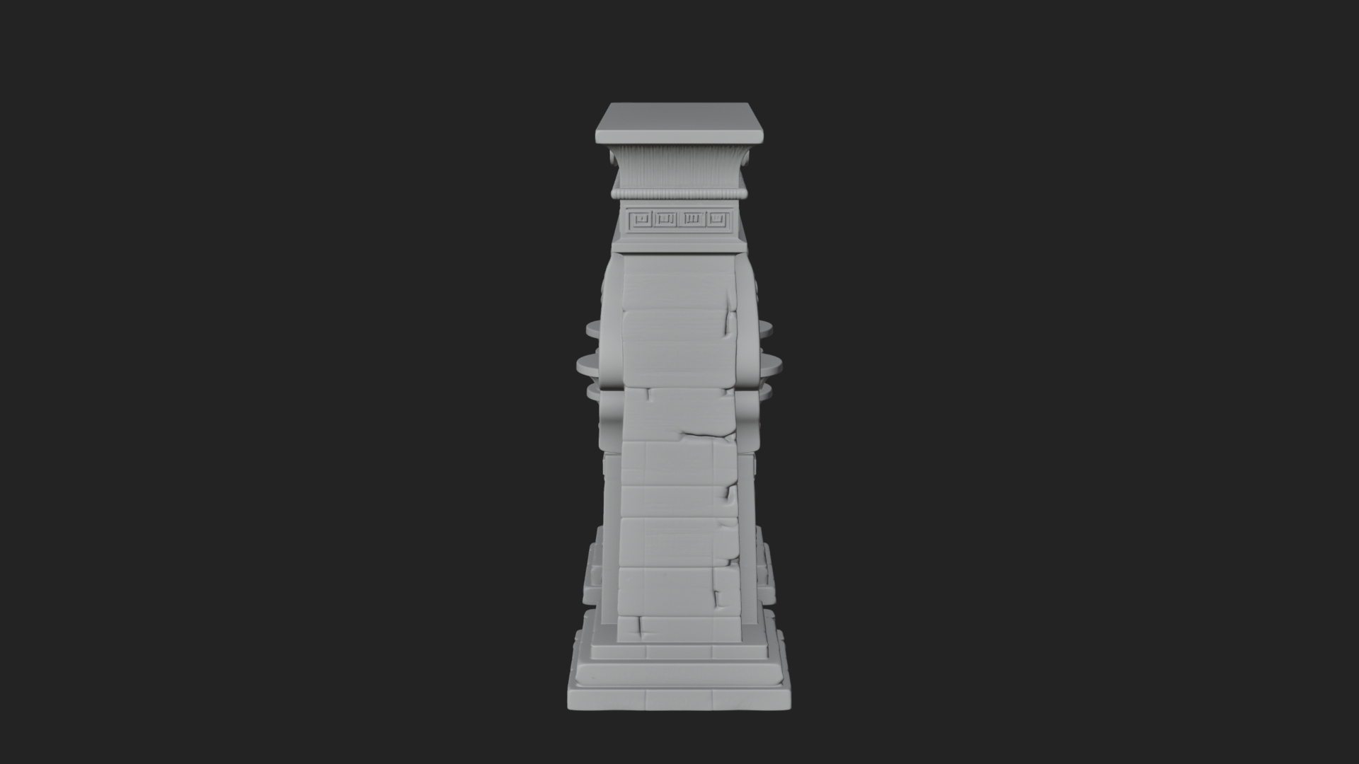 Carved Temple Doorway Arch Design 3 3D Print Model 3D Model