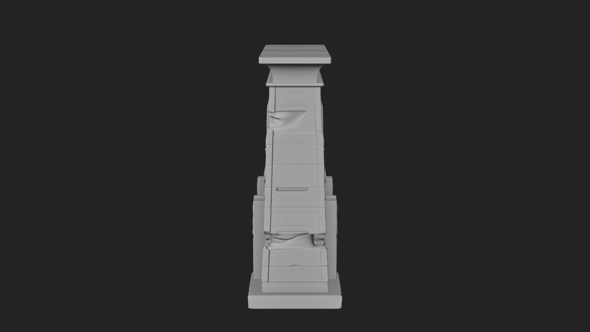 Carved Temple Doorway Arch Design 4 3D Print Model 3D Model