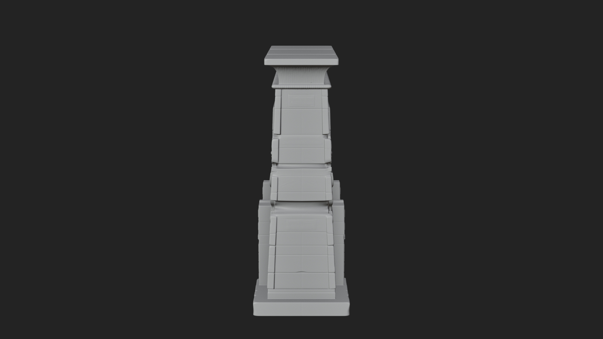 Carved Temple Doorway Arch Design 4 3D Print Model 3D Model