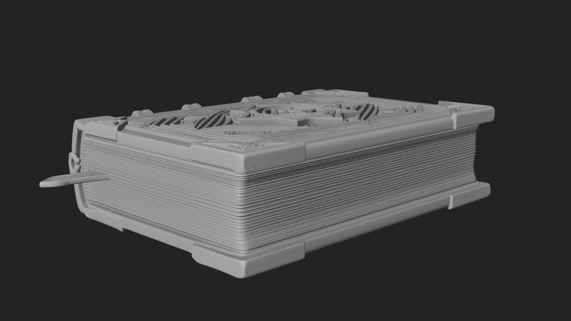 Carved Treasure Chest Model Design 1 3D Print Model 3D Model