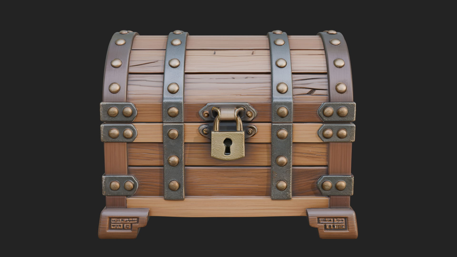 Carved Treasure Chest Model Design 20 3D Print Model 3D Model