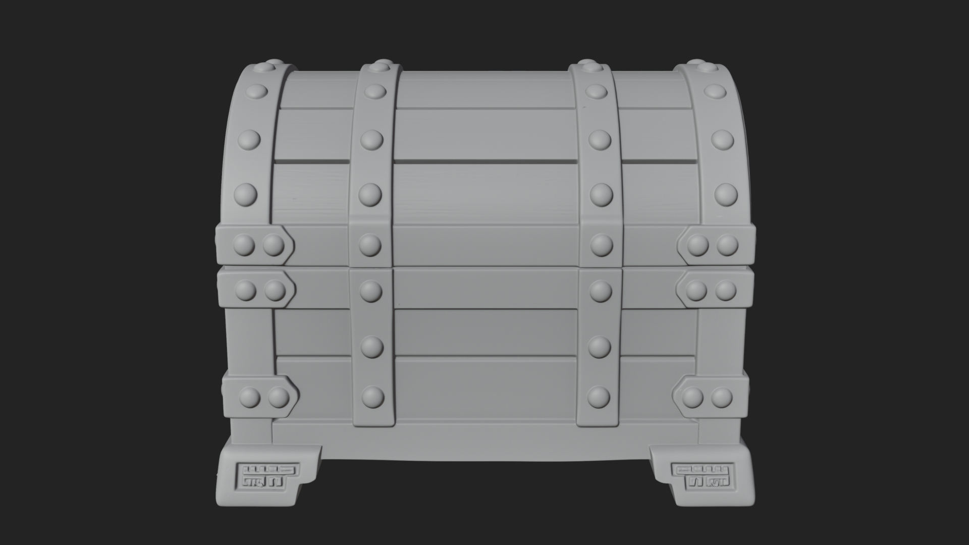 Carved Treasure Chest Model Design 20 3D Print Model 3D Model
