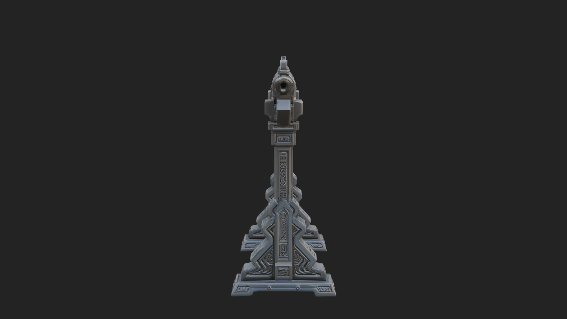 Carved Weapon Display Stand Model Design 1 3D Print Model 3D Model