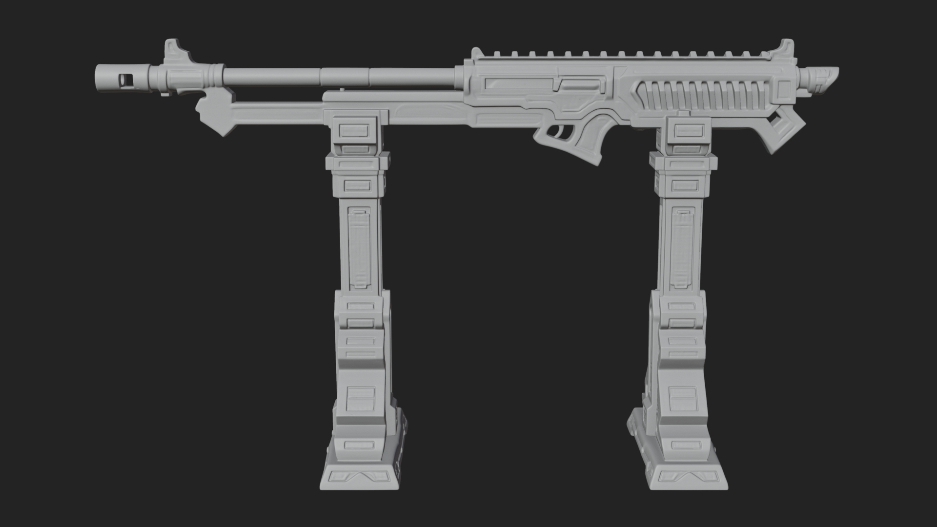 Carved Weapon Display Stand Model Design 1 3D Print Model 3D Model