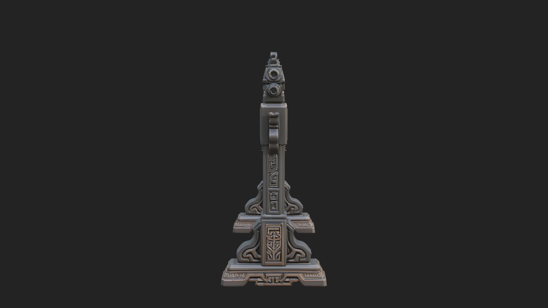Carved Weapon Display Stand Model Design 3 3D Print Model 3D Model