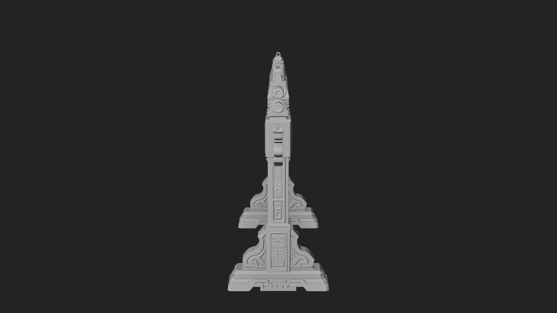 Carved Weapon Display Stand Model Design 3 3D Print Model 3D Model