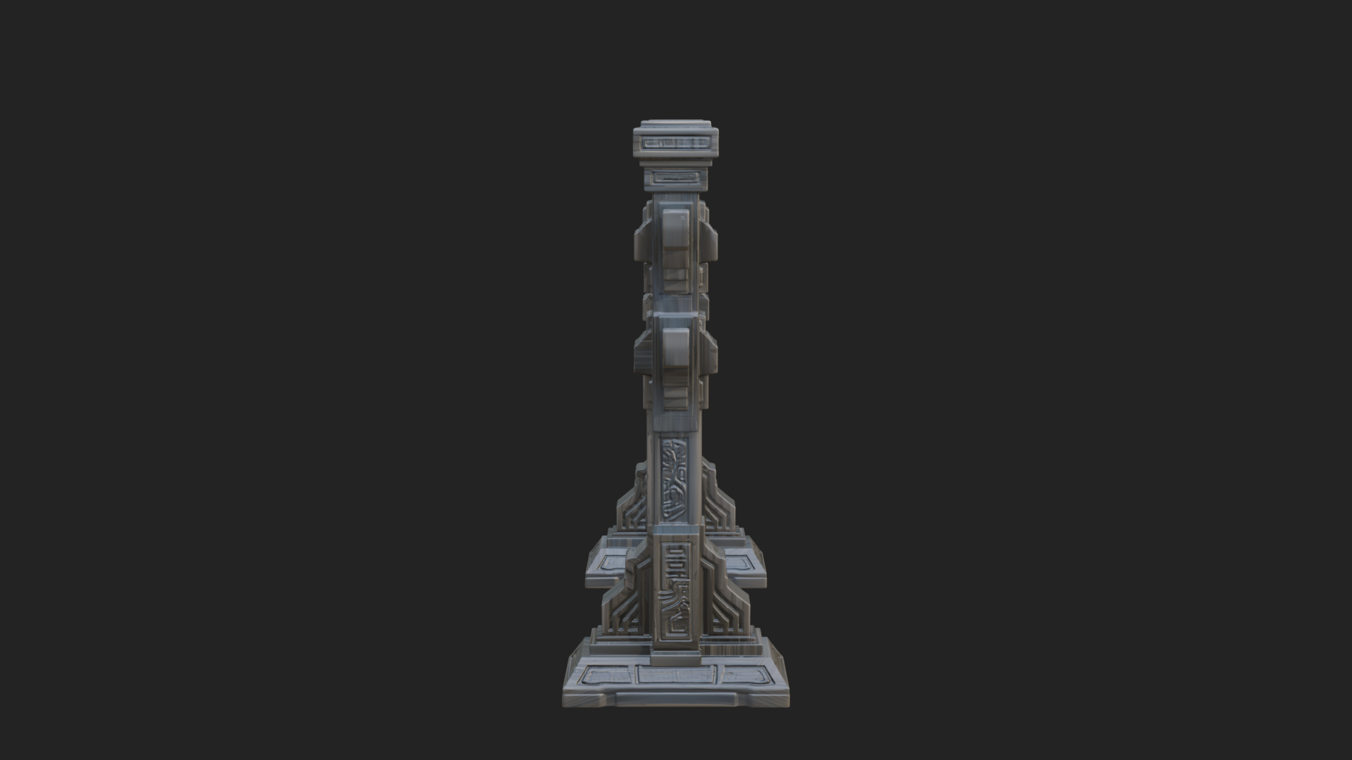 Carved Weapon Display Stand Model Design 4 3D Print Model 3D Model