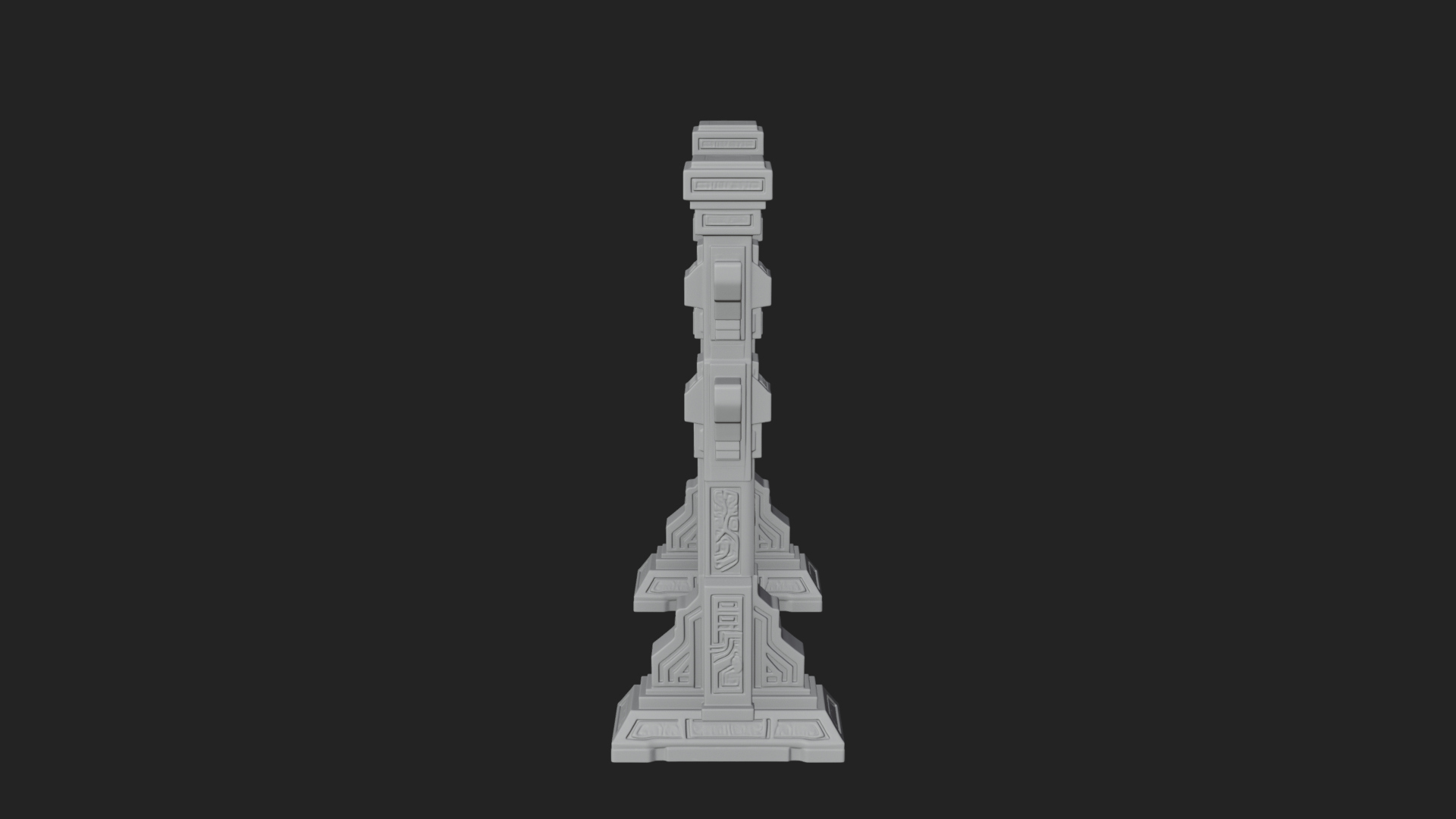 Carved Weapon Display Stand Model Design 4 3D Print Model 3D Model