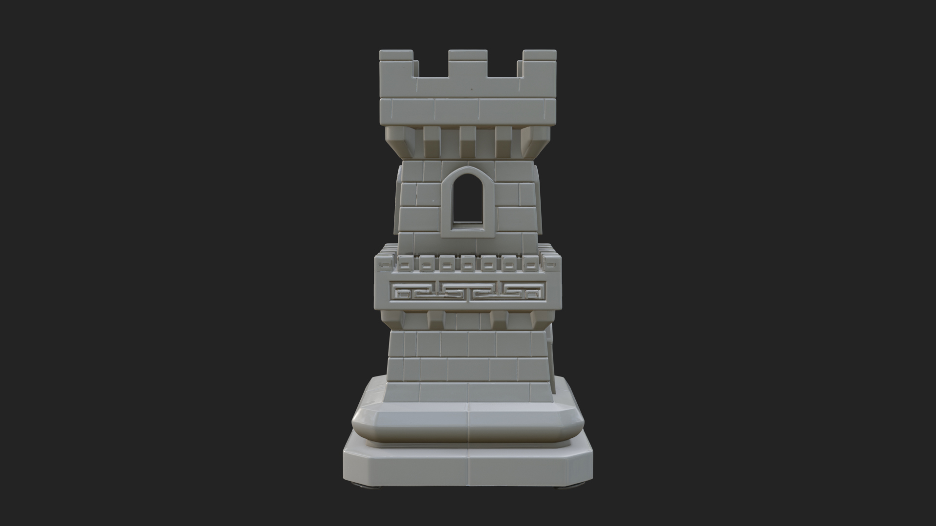 Castle Rook Chess Tower Design 10 3D Print Model 3D Model