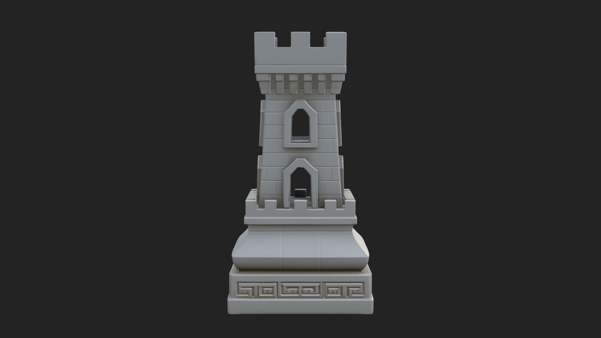 Castle Rook Chess Tower Design 11 3D Print Model 3D Model