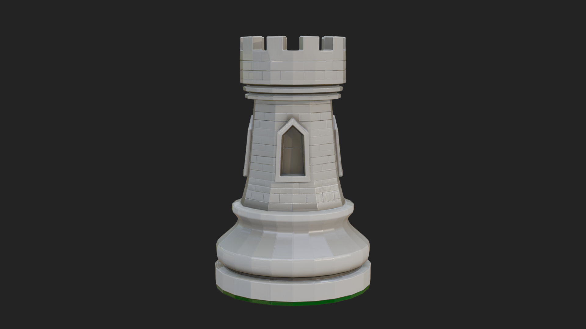 Castle Rook Chess Tower Design 12 3D Print Model 3D Model