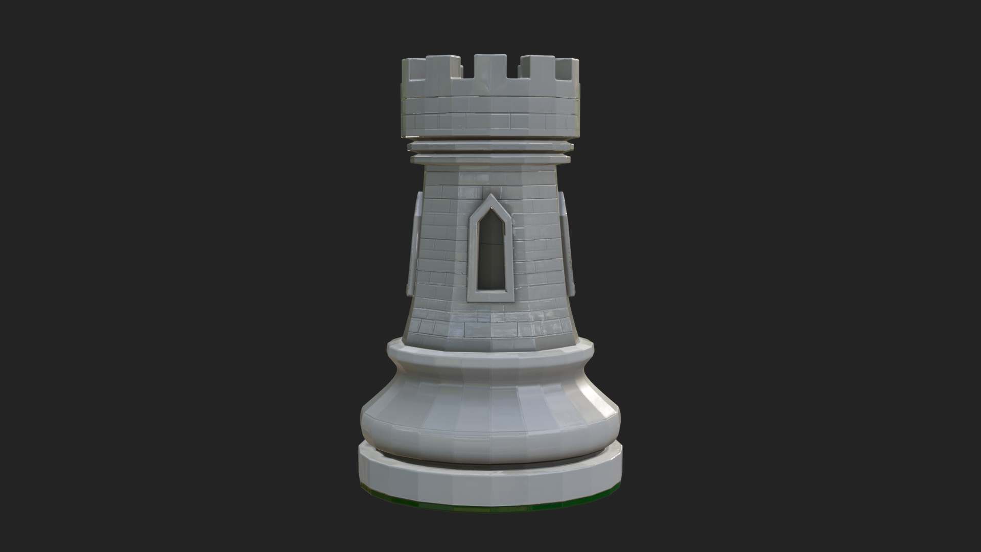 Castle Rook Chess Tower Design 12 3D Print Model 3D Model