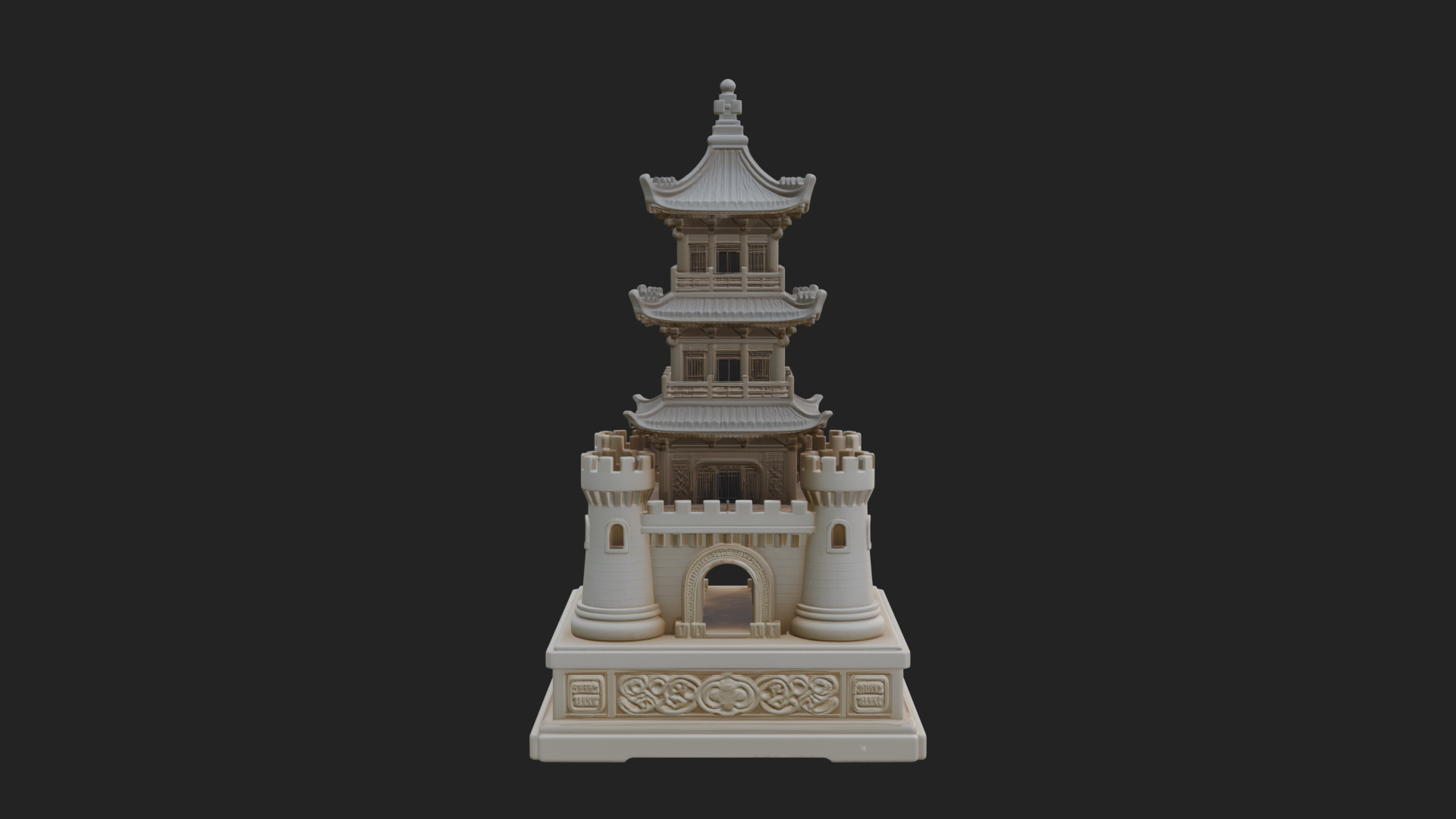 Castle Rook Chess Tower Design 16 3D Print Model 3D Model