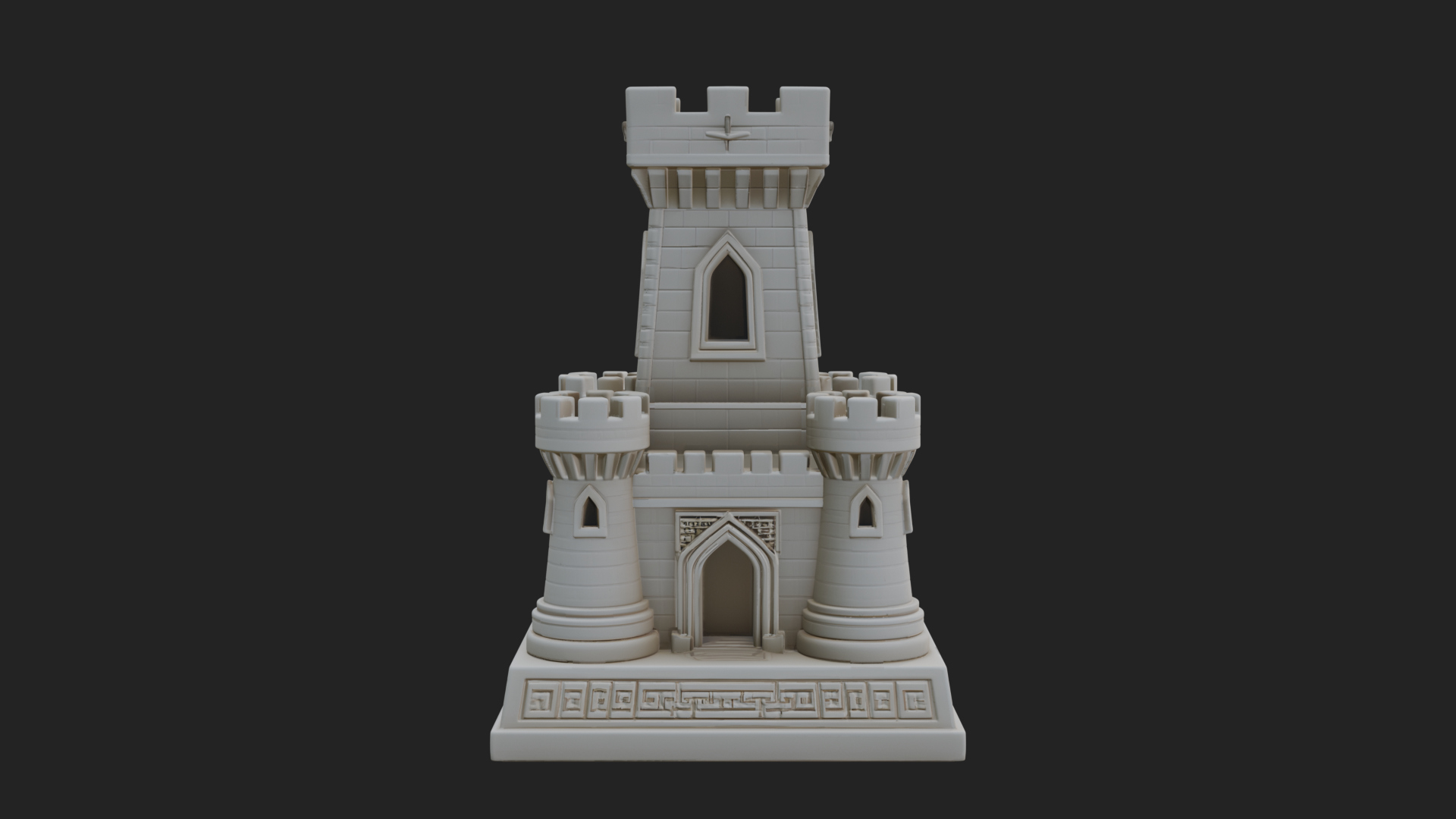 Castle Rook Chess Tower Design 17 3D Print Model 3D Model