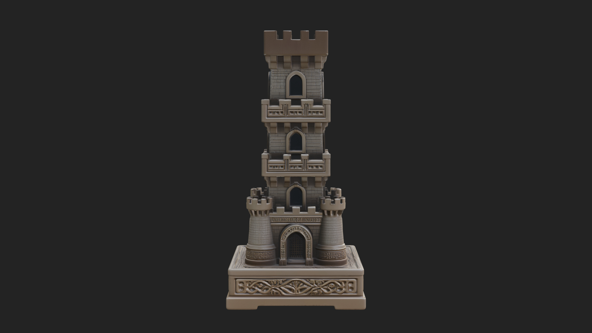 Castle Rook Chess Tower Design 35 3D Print Model 3D Model