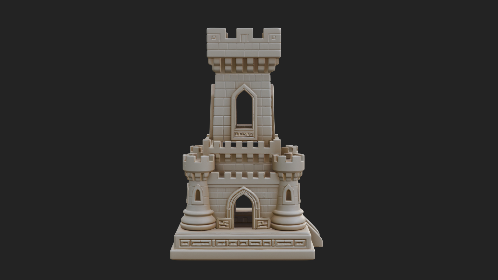 Castle Rook Chess Tower Design 40 3D Print Model 3D Model