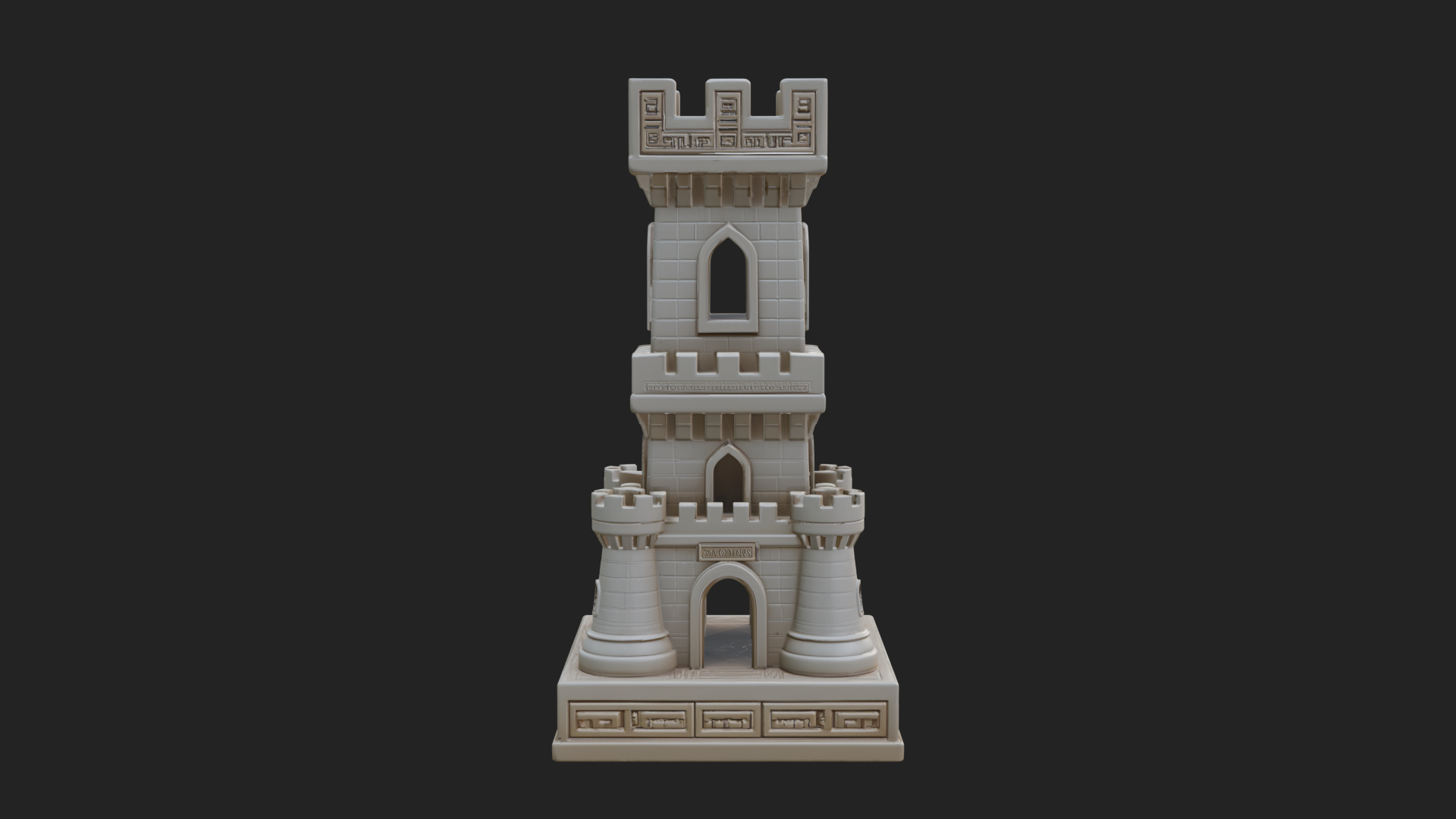 Castle Rook Chess Tower Design 7 3D Print Model 3D Model