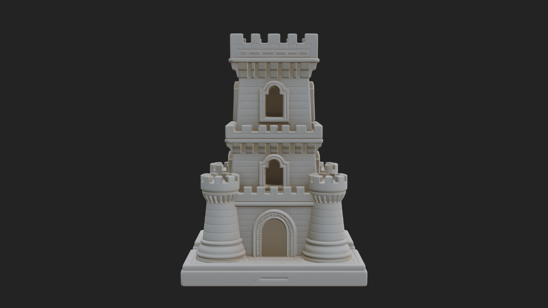 Castle Rook Chess Tower Design 8 3D Print Model 3D Model