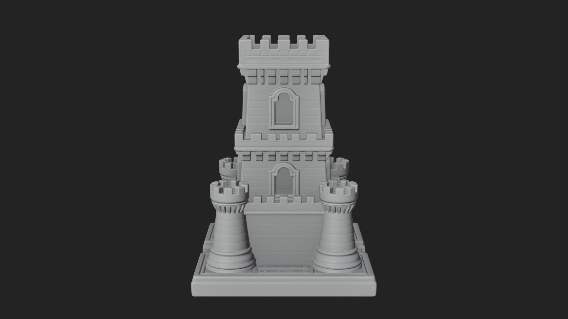 Castle Rook Chess Tower Design 8 3D Print Model 3D Model