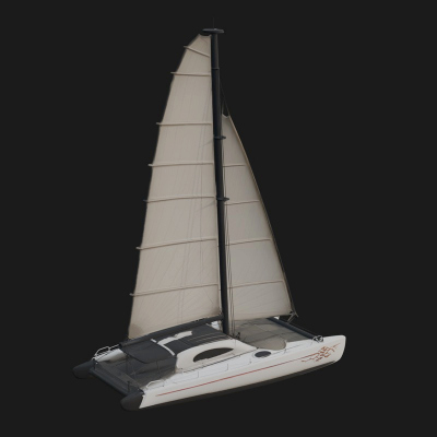 Catamaran Yacht Model Design 10 3D Print Model