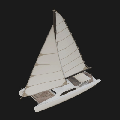 Catamaran Yacht Model Design 17 3D Print Model