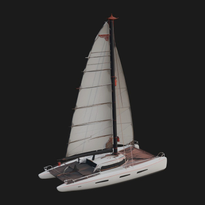 Catamaran Yacht Model Design 18 3D Print Model
