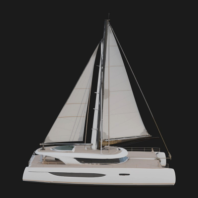 Catamaran Yacht Model Design 19 3D Print Model