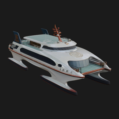Catamaran Yacht Model Design 3 3D Print Model
