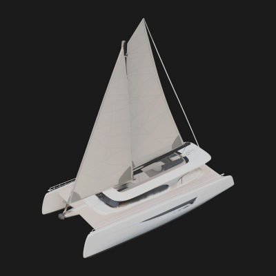 Catamaran Yacht Model Design 9 3d Print Model