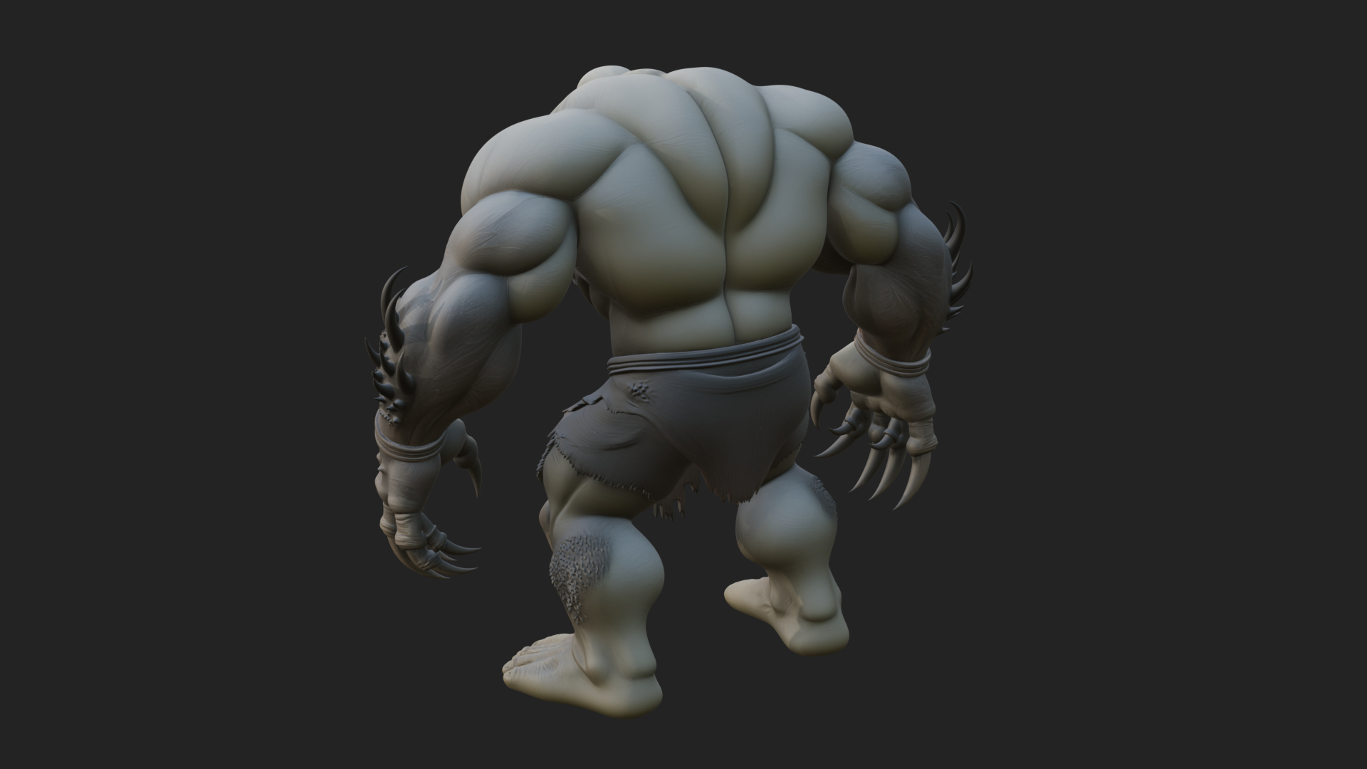 Cave Troll Statue Design 1 3D Print Model 3D Model