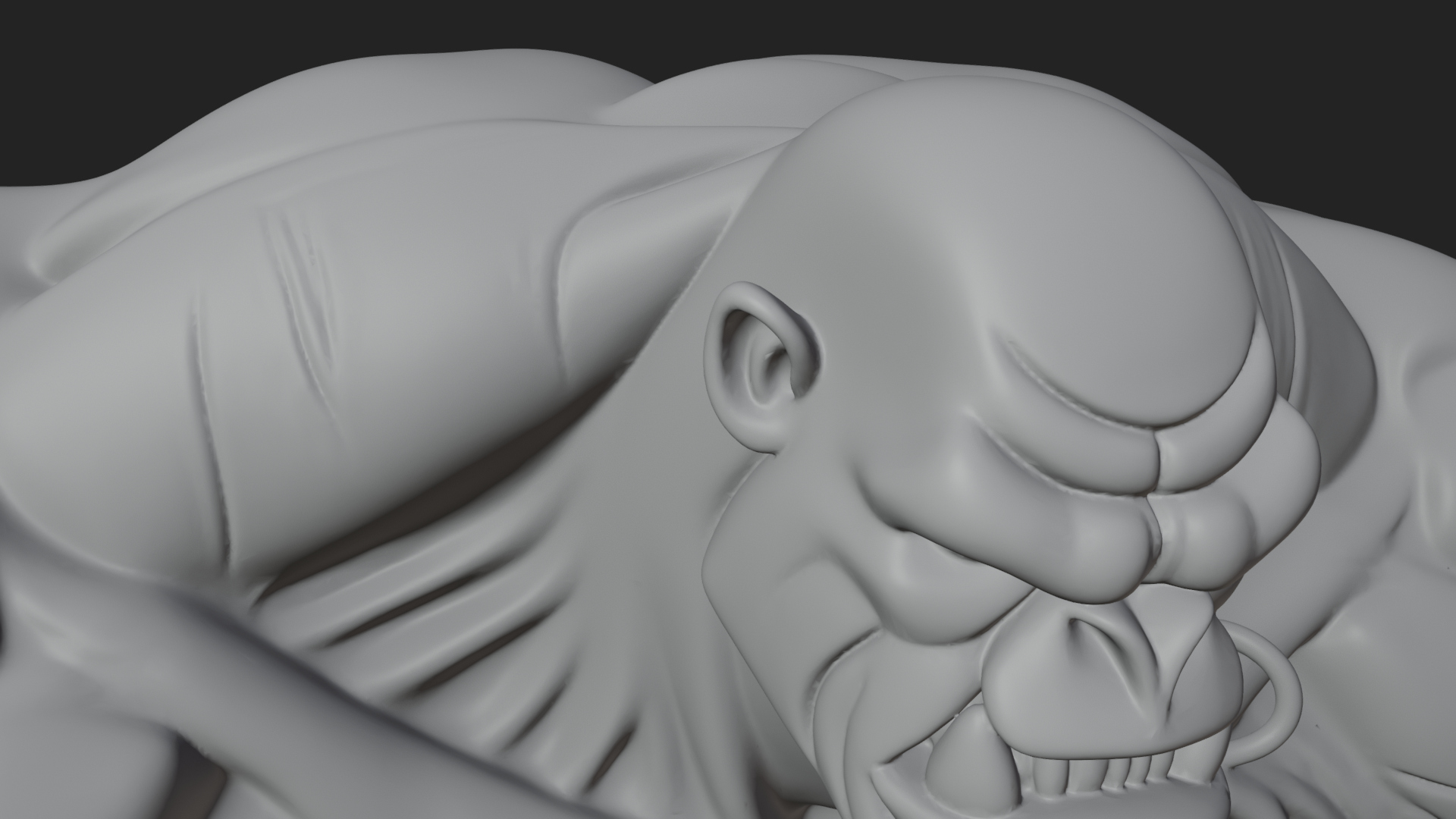 Cave Troll Statue Design 1 3D Print Model 3D Model