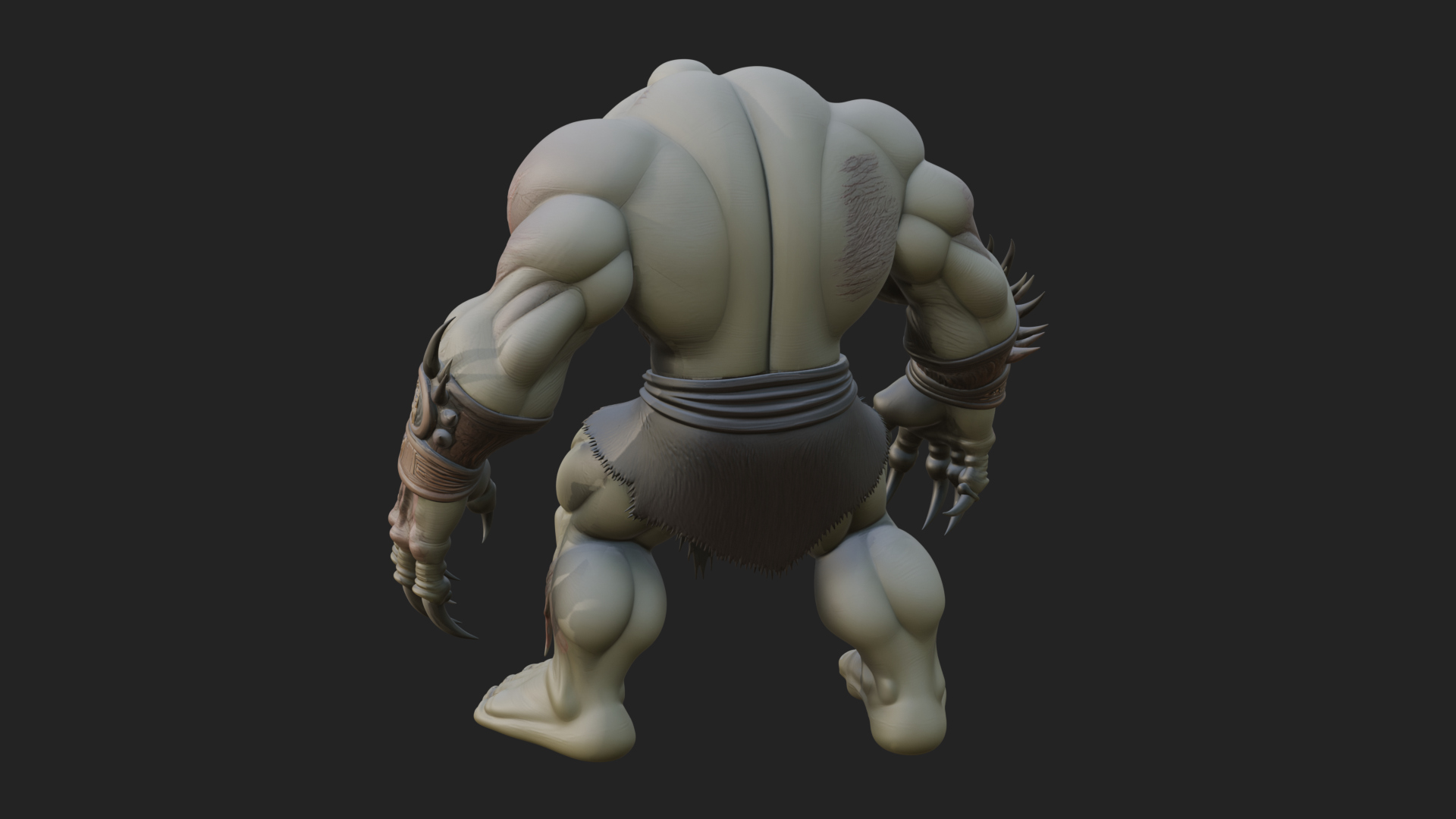 Cave Troll Statue Design 2 3D Print Model 3D Model