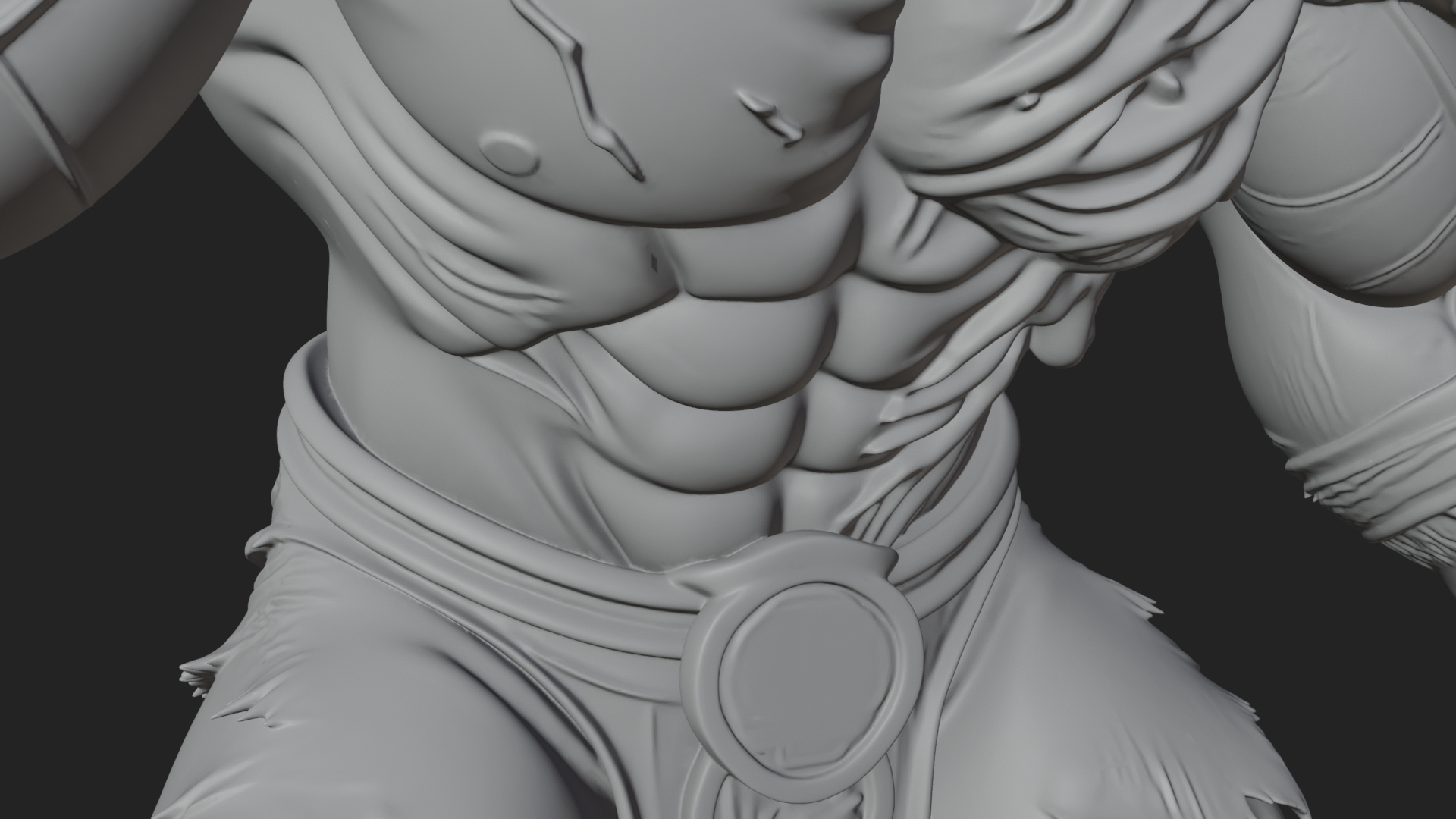 Cave Troll Statue Design 3 3D Print Model 3D Model