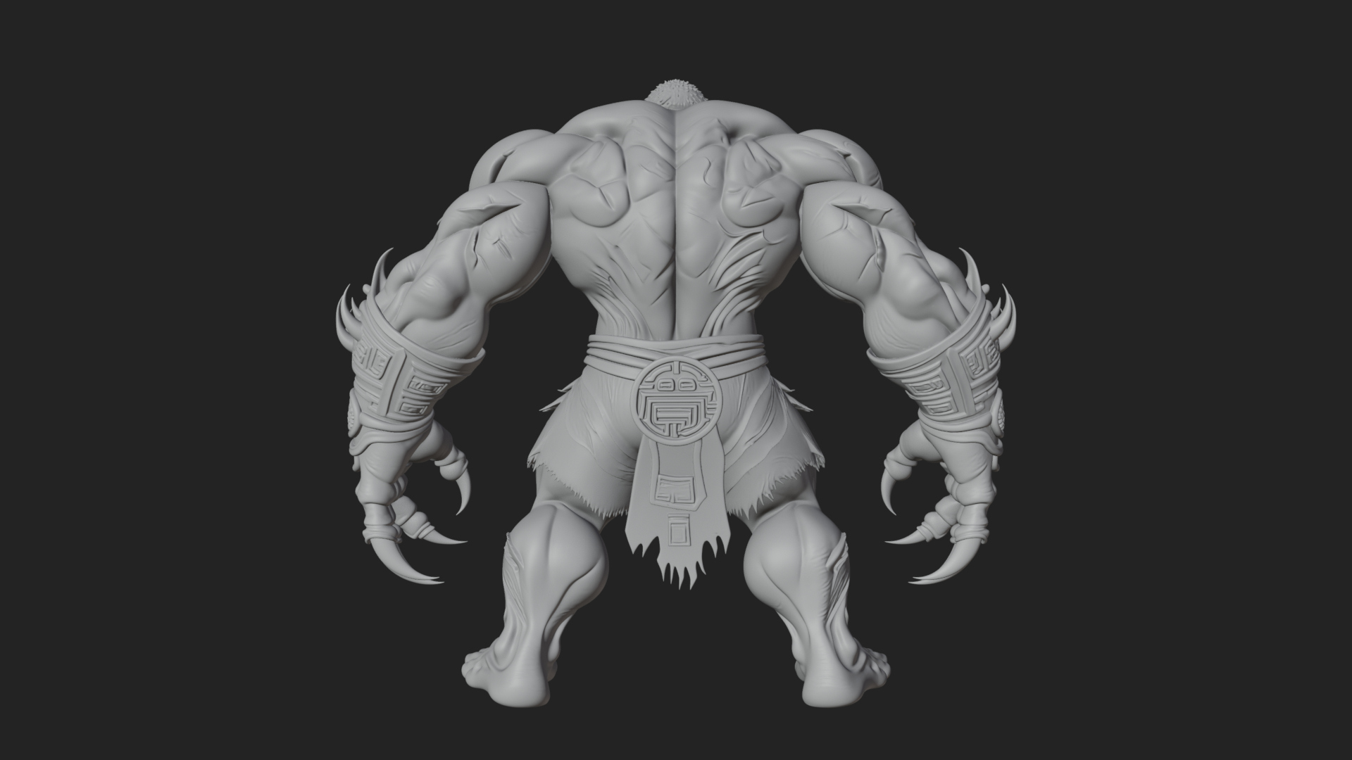 Cave Troll Statue Design 4 3D Print Model 3D Model