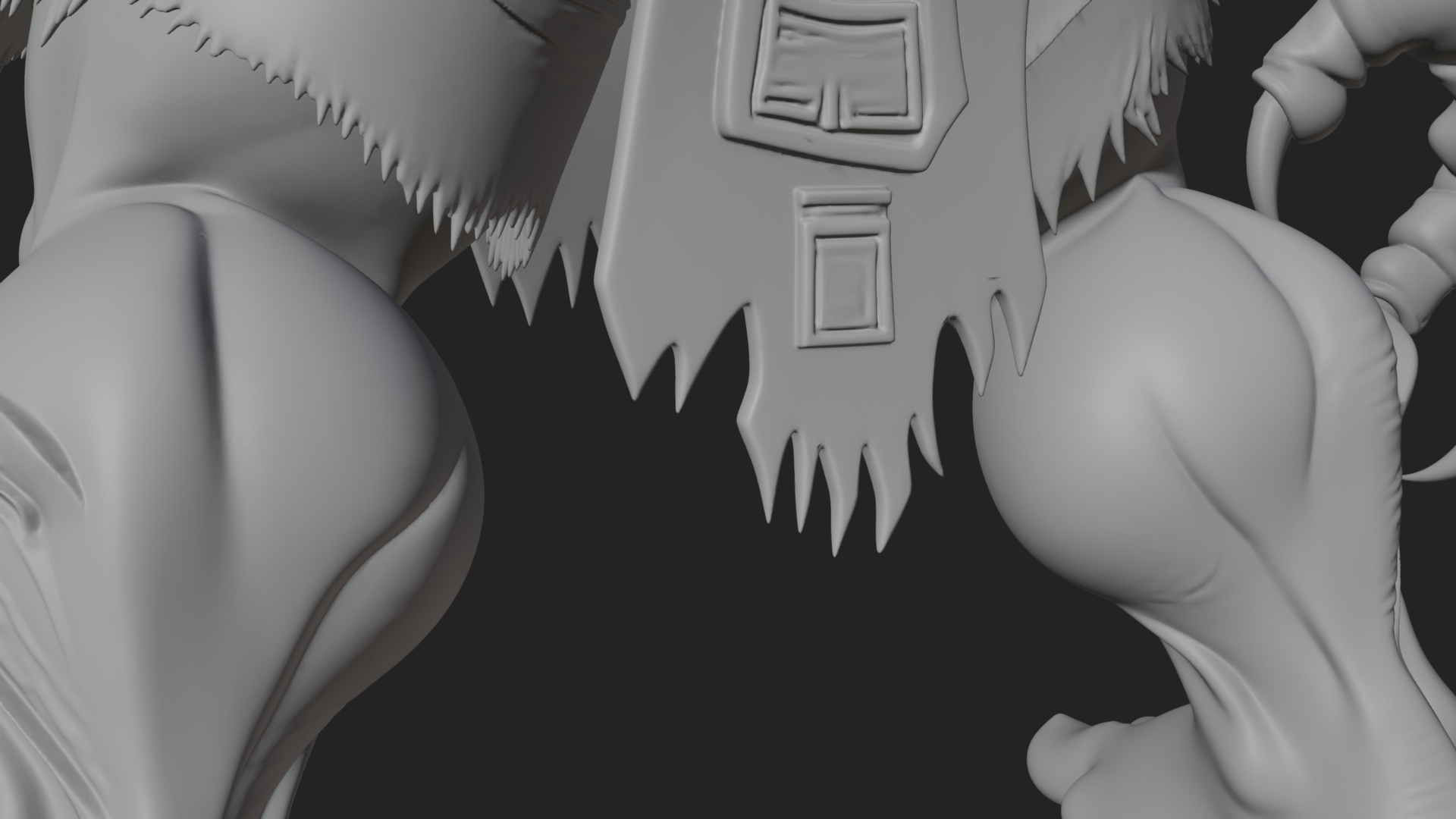 Cave Troll Statue Design 4 3D Print Model 3D Model