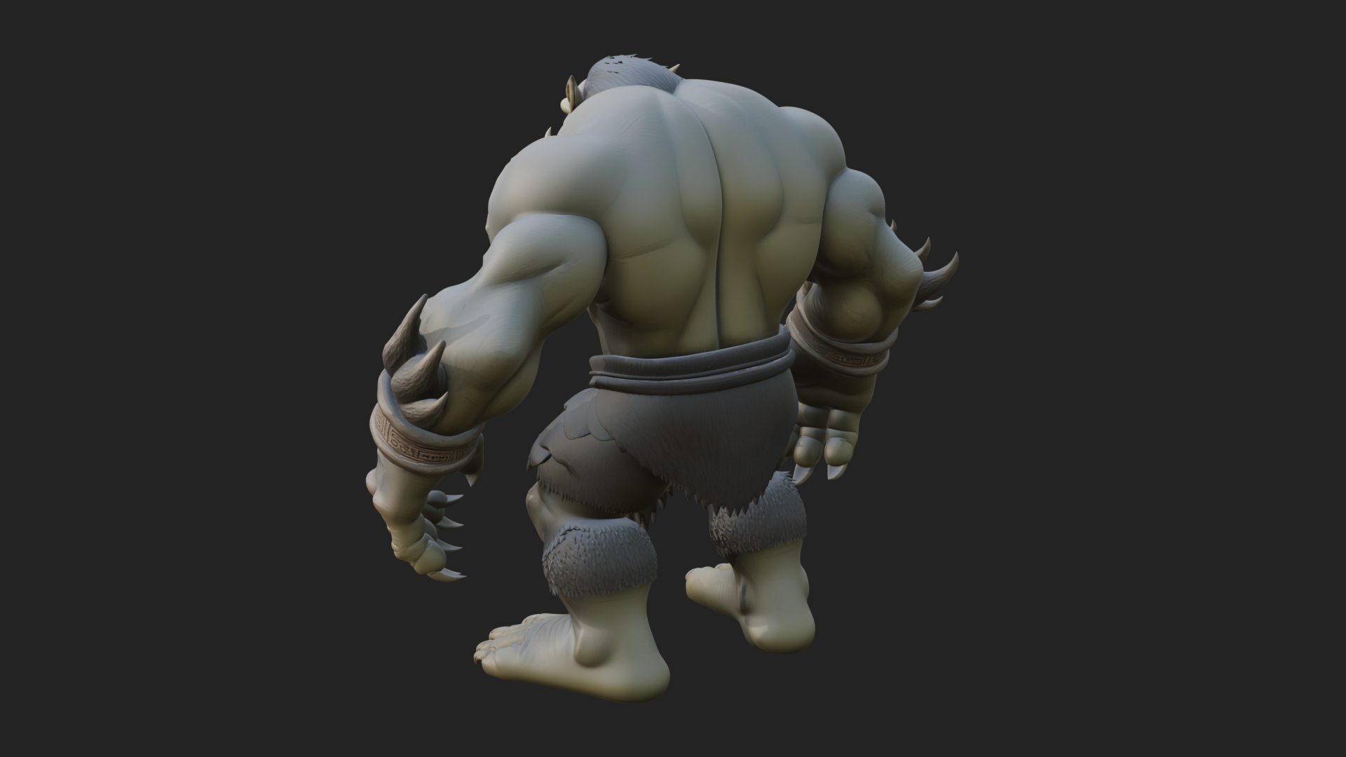 Cave Troll Statue Design 5 3D Print Model 3D Model