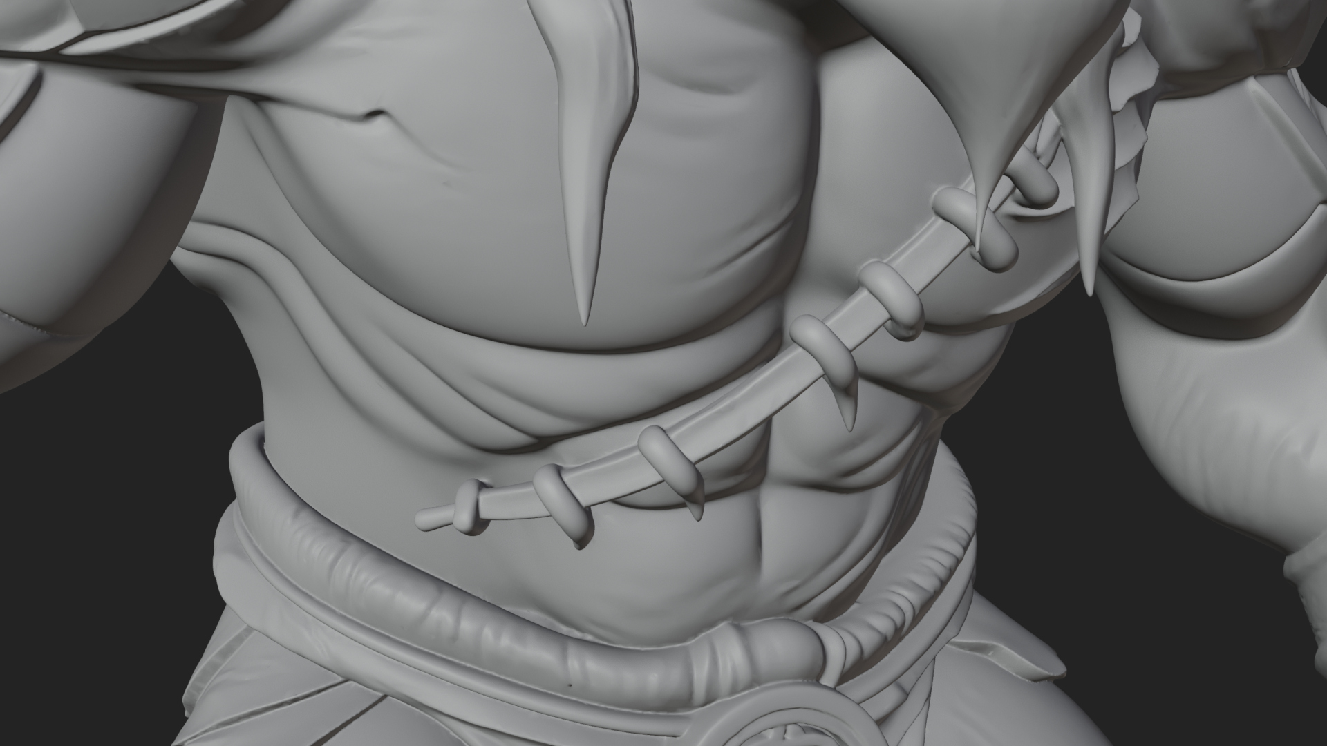 Cave Troll Statue Design 5 3D Print Model 3D Model