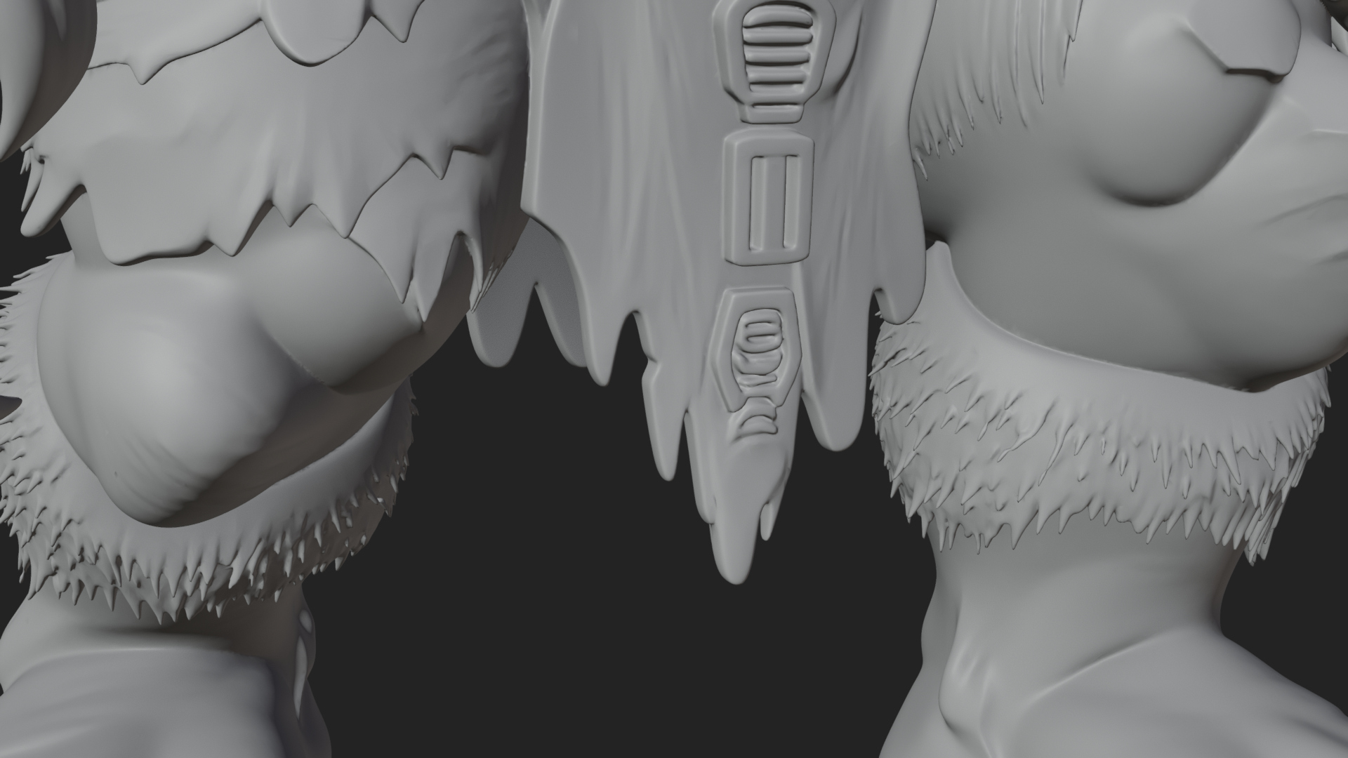 Cave Troll Statue Design 6 3D Print Model 3D Model