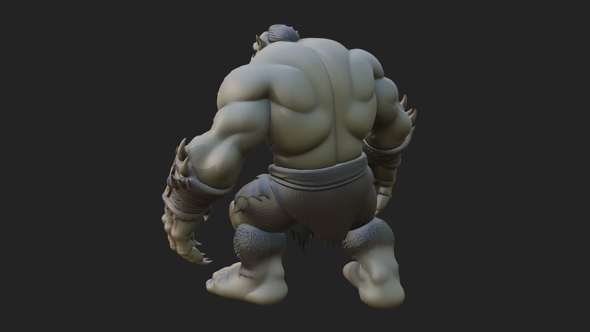 Cave Troll Statue Design 7 3D Print Model 3D Model