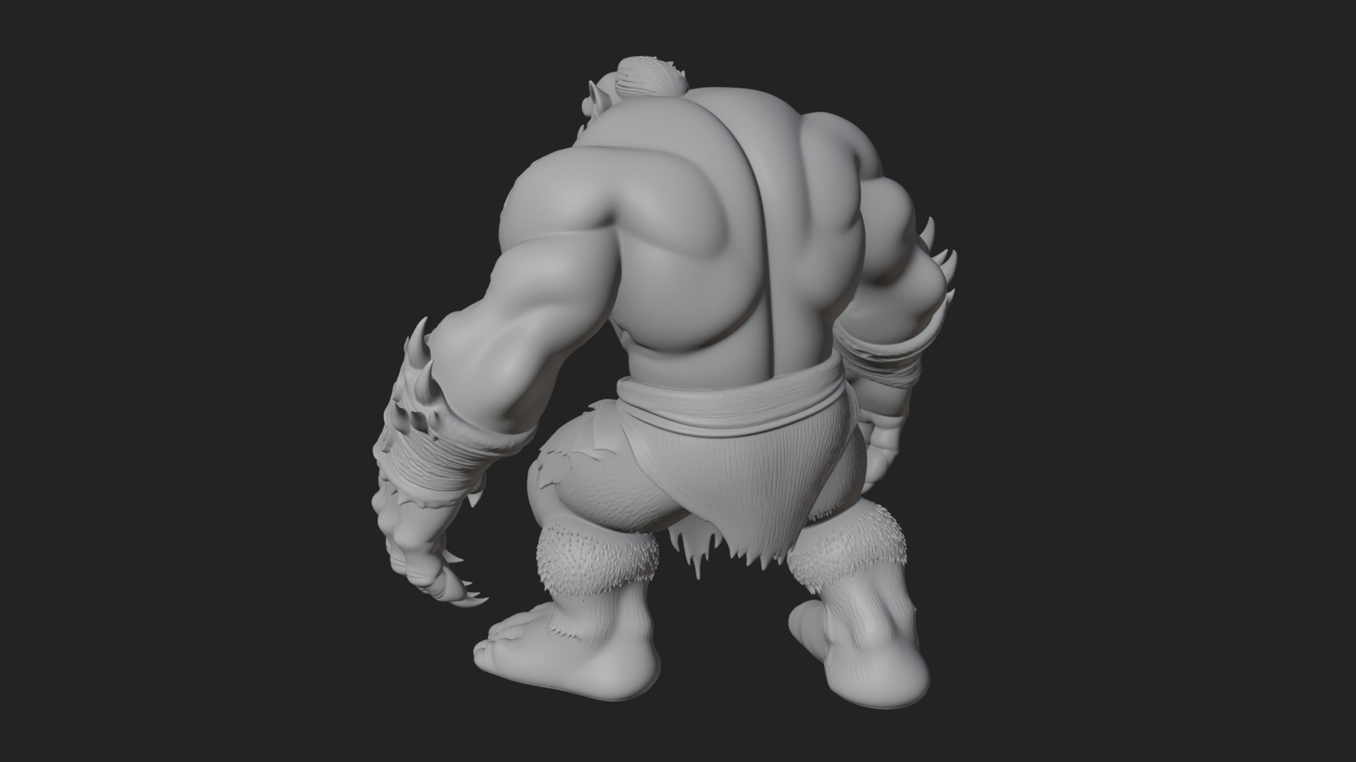 Cave Troll Statue Design 7 3D Print Model 3D Model